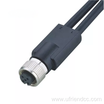 Waterproof wire cable M12 connector/OEM Extension cord